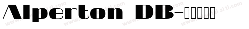 Alperton DB字体转换